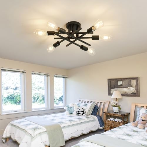 6 Lights Semi Flush Mount Ceiling Light Fixture 2 (2 Count)