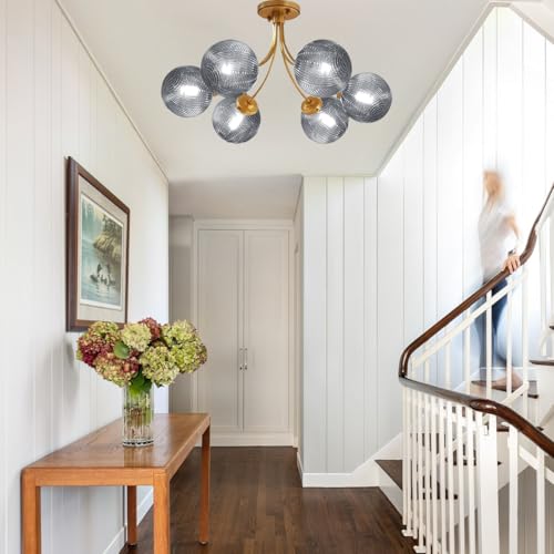 Gold Flush Mount Light 6