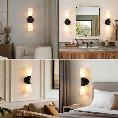 Wall Sconces Set of 2 for Bathroom (2 Count)