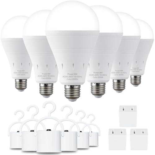 6 Pack Rechargeable Emergency Light Bulbs (6 Count)