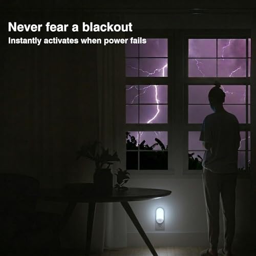 4-in-1 Power Failure Night Light,Flashlight,Motion Sensing, 3-Pack (3 Count)