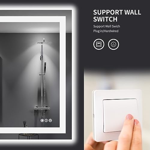 40"X36" LED Bathroom Mirror with Lights