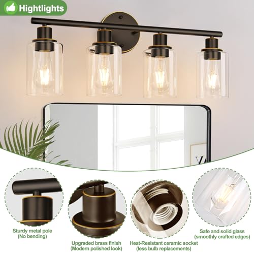4 Light Bathroom Light Fixtures