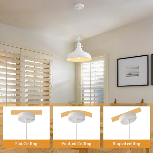 White Pendant Lights 2 Pack (2 Count)