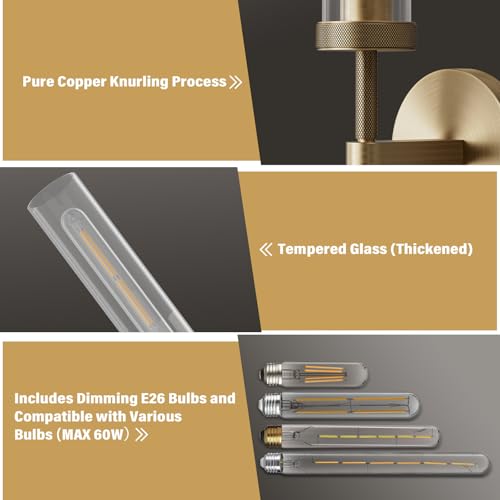 Brass Wall Sconces (2 Count)