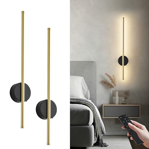 Battery Operated Modern Wall Sconce Set of Two