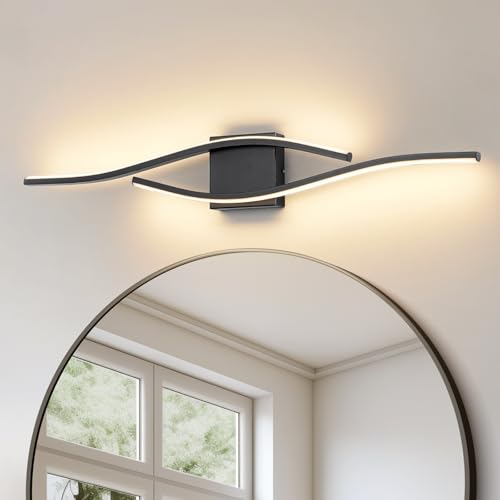 Vanity Light Modern Bathroom Lighting Fixture Over Mirror Black