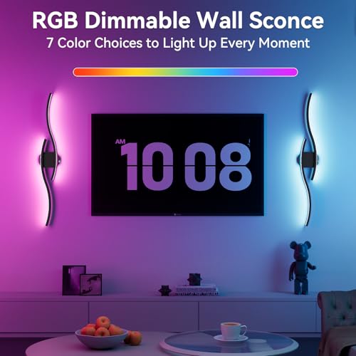 Battery Operated Wall Sconces Set of Two