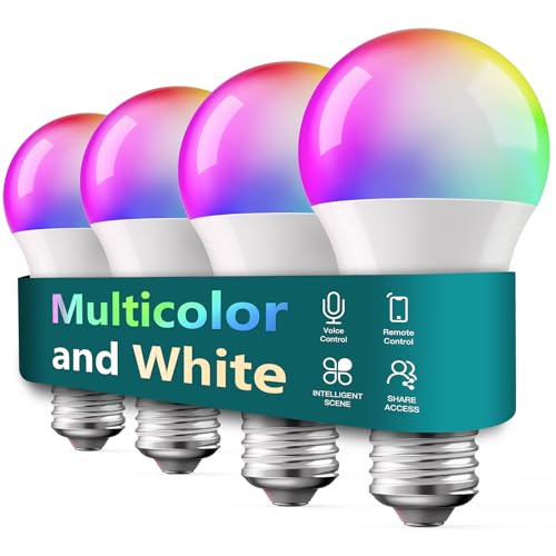 Smart Light Bulbs 4 Pack (4 Count)