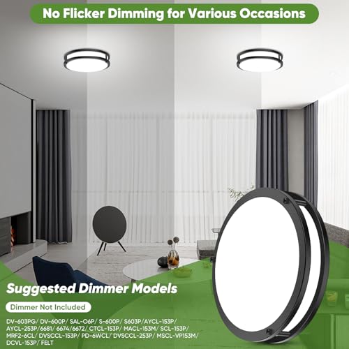 10 Inch LED Flush Mount Ceiling Light