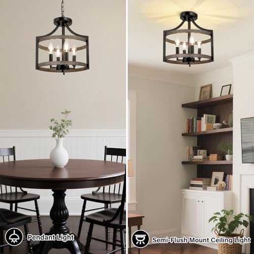 4 Light Farmhouse Chandelier