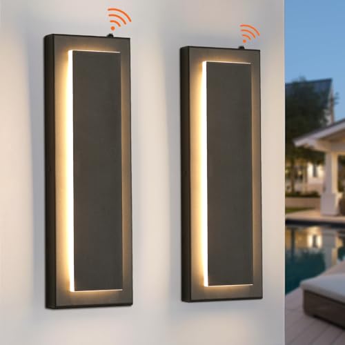 15.7'' Dusk to Dawn Outdoor Lights Modern LED Exterior Wall Lights (2 Count)