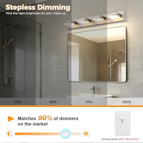 4 Light 5CCT Modern Bathroom Vanity Light Fixtures