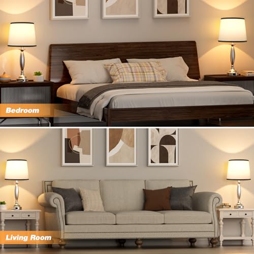 Bedroom Lamps for Nightstand (2 Count)