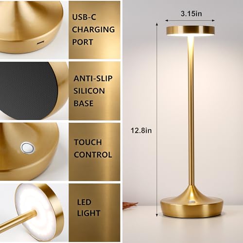 Rechargeable Cordless Table Lamps 6000mAh LED Battery Table Light