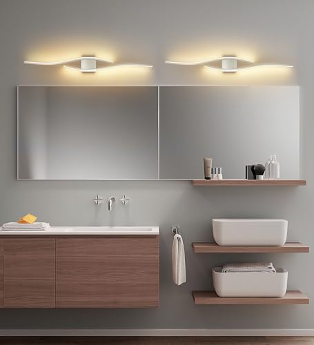 Brushed Nickel Vanity Light for Bathroom Lights Fixtures Modern