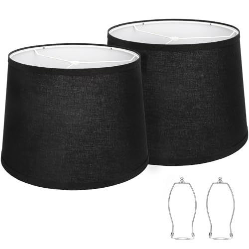 Black Lamp Shades Set of 2 (2 Count)