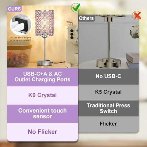 Crystal Lamps for Night Stands