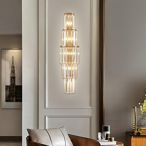 29.5 inch Modern Wall Sconce Contemporary Crystal Wall Sconce 5