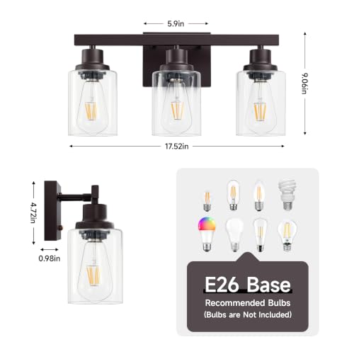 3 Light Bathroom Vanity Light