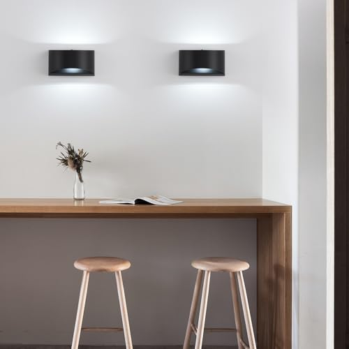 Black Modern LED Wall Sconces Set of Two (2 Count)