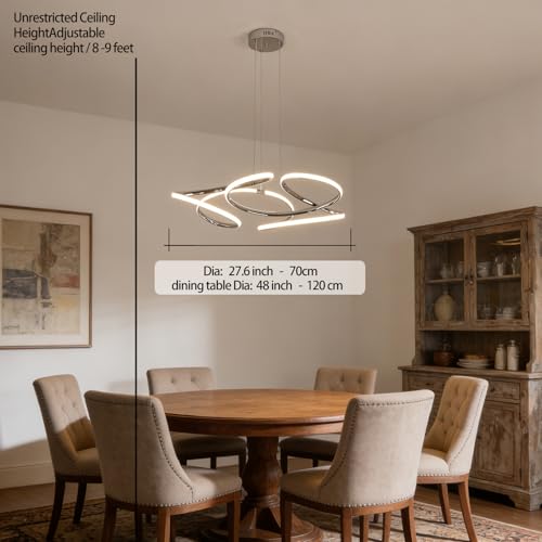28 inch Modern Chandelier for Dining Room