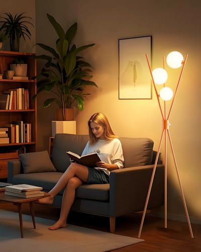 3 Globe Dimmable Tripod Floor Lamp (3 Count)