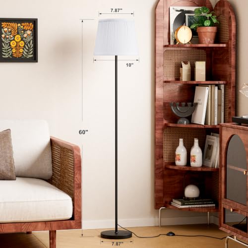 60'' Modern Floor Lamp with Shade