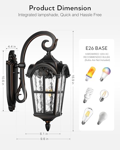 Outdoor Lights for House (2 Count)