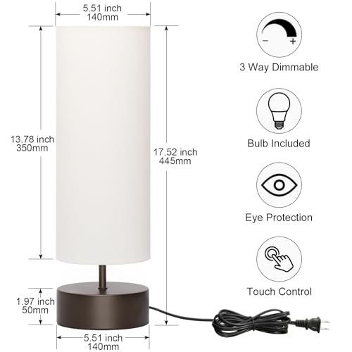 3 Way Dimmable Touch Control Table Lamp
