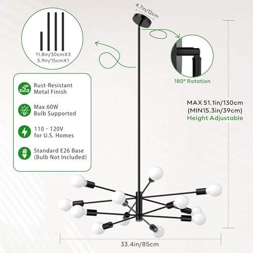 Sputnik Chandelier 12