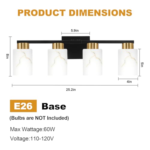 4 Light Bathroom Light Fixtures