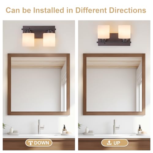 Modern Bathroom Light Fixtures Over Mirror