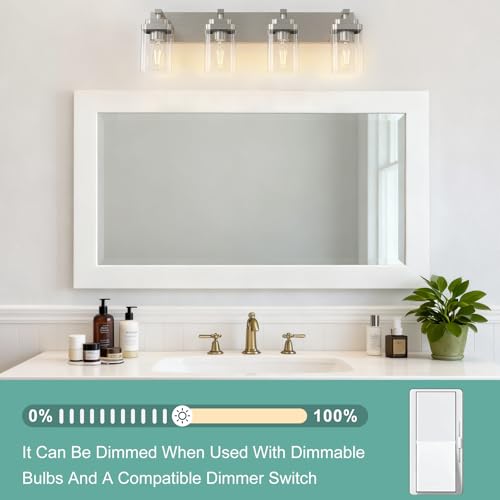 Brushed Nickel Bathroom Light Fixtures