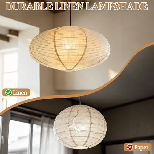 2PCS Oval Hanging Lamp Shade 20INCH off (2 Count)