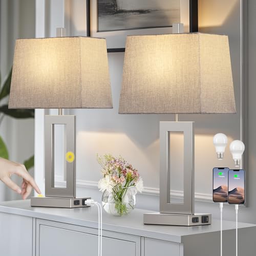 Bedside Table Lamp Set of 2 (2 Count)
