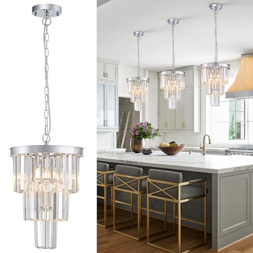 12" Modern Crystal Chandeliers