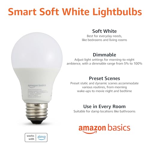 Smart A19 LED Light Bulb (4 Count)