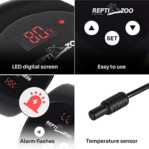 Reptile Light Fixture with Dimming Thermostat