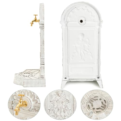 Freestanding Cast Iron Outdoor Water Column with Faucet