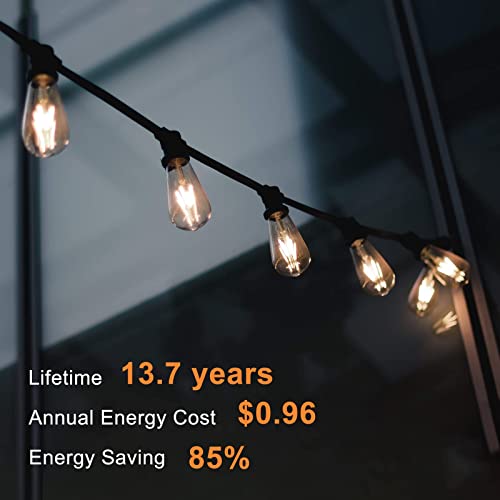 4 Pack Edison LED Light Bulbs (4 Count)