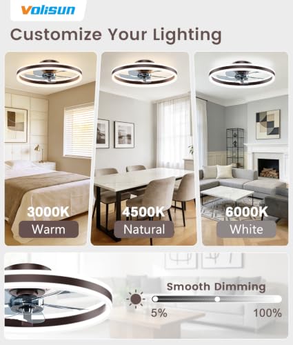 Low Profile Ceiling Fans with Lights and Remote