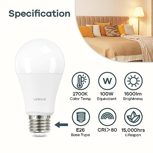 A19 LED Light Bulbs (6 Count)