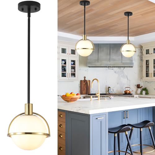 Modern Mid Century Globe Pendant Light
