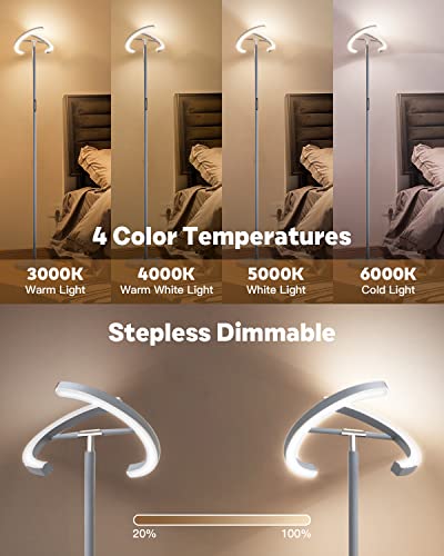 Silver Floor Lamps for Living Room