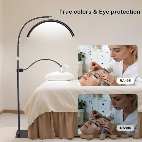 Half Moon Lash Light with 4X Magnifier for Eyelash Extensions