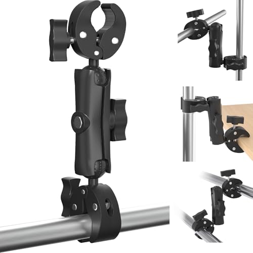 Super Double Clamp Mount Umbrella Camera Pole Clamp Holder