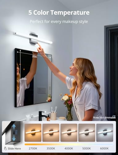 Vanity Light for Bathroom Over Mirror (2 Count)
