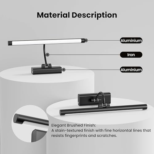 2 Pack Picture Lights for Wall 6000mAh (2 Count)