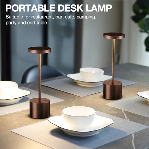 Brown Cordless Lamp Set (2 Count)